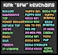 Image 1 of Kink “SFW” Keychains