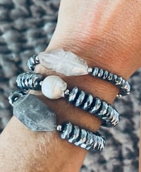 Image 1 of *new* SILVER HEMATITE bracelets