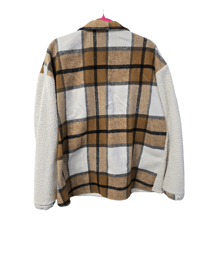Image 2 of Fuzzy Plaid Button-up 