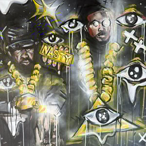 LIGHT YEARS AHEAD ORIGINAL PAINTING / 30x30"