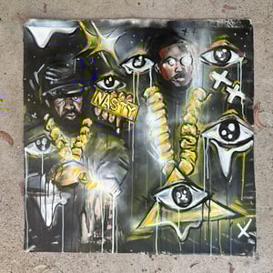 LIGHT YEARS AHEAD ORIGINAL PAINTING / 30x30"