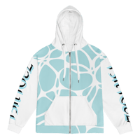 Image 1 of AQUA SPLASH ZIP UP HOODIE