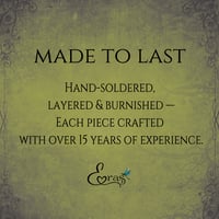 Image 6 of Skull Necklace - Sugar Skull, Antique Gold-Tone Gothic Skeleton Jewelry, Day of the Dead 