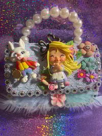 Image 1 of Modern kids purse with clay deco  VARIETY 