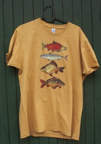 Image 2 of T-shirt: Fish YELLOW
