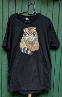 Image 2 of T-shirt: Pallas's cat BLACK