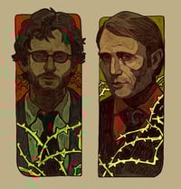 Image 1 of Hannibal stickers/keychains