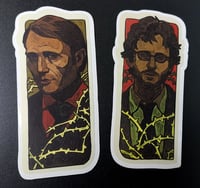 Image 3 of Hannibal stickers/keychains
