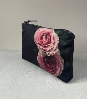 Image of Winter rose, wash bag, make-up, travel zipper pouch