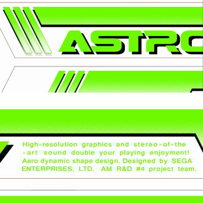 Image of SEGA Astro City: Candy Cabinet UV Reactive Neon Side Art