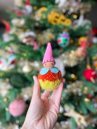 Image 1 of Wool PomPom Ornament #19