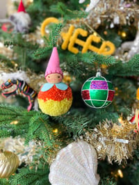Image 2 of Wool PomPom Ornament #19