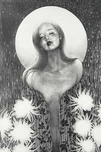 Image 1 of Tsukimi Sou (Evening primrose)/ A3 Art Print