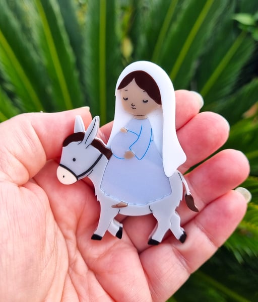 Image of Mary rides to Bethlehem