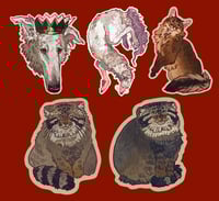 Image 3 of Manul keychains/stickers/magnets