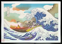 Image 2 of The Great wave of Geisha / A3 Art Print