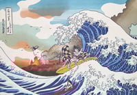 Image 1 of The Great wave of Geisha / A3 Art Print