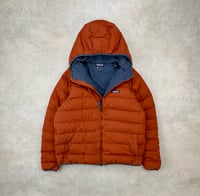 Image 2 of Patagonia Cotton Down Jacket Burnished Red Large Mens / XL Womens 
