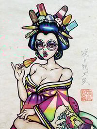 Image 3 of Ice Lolly geisha / A3 Art Print