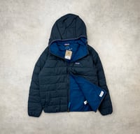 Image 3 of Patagonia Cotton Down Jacket Pitch Blue Medium Mens / Large Womens 