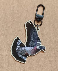 Image 2 of Owl/wood pigeon wooden/acrylic charms