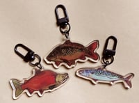 Image 2 of Acrylic and wooden fish charms I