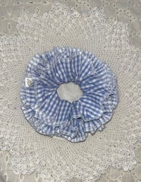 Image 2 of Salty Blue Ruffle Scrunchie