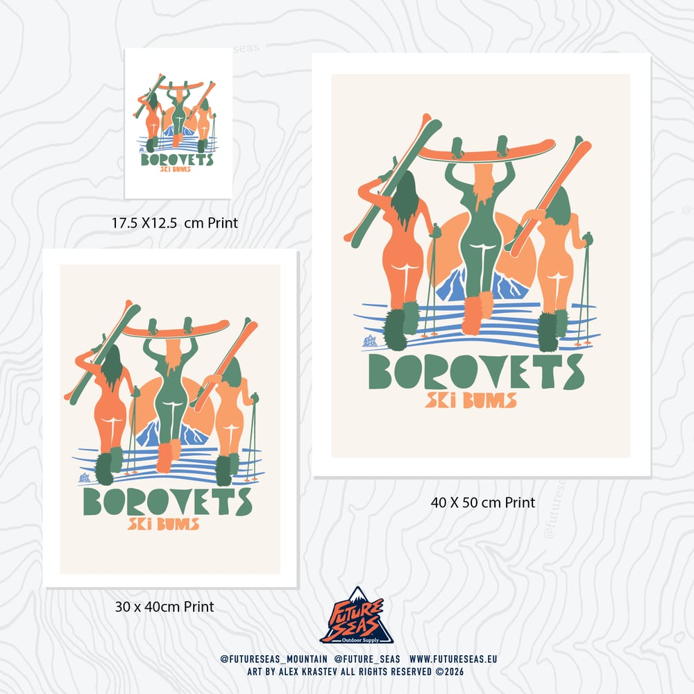 Image of Borovets Ski Bums Print