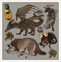 Image 1 of Dark Souls I sticker sheet
