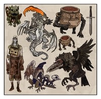 Image 1 of Elden Ring sticker sheet
