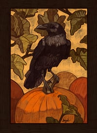 American crow print