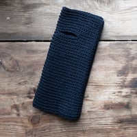 Image 2 of Wrist Worms, Merino, Dark Marine Blue