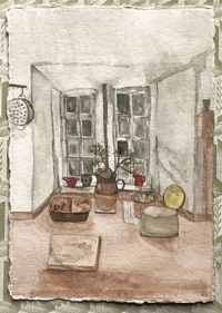 Kitchen Interior by Ottilie Stirrup
