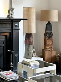 Image 2 of Large Bernard Rooke Table or Floor Lamp with Original Shade