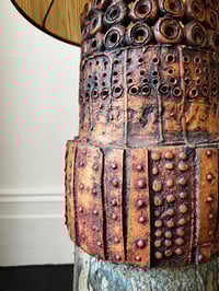 Image 4 of Large Bernard Rooke Table or Floor Lamp with Original Shade