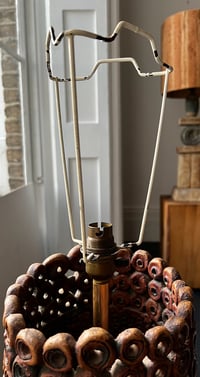 Image 8 of Large Bernard Rooke Table or Floor Lamp with Original Shade