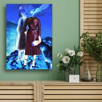 Icy-Blue  - Surreal Female Portrait on a glacial background