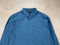 Image 2 of Patagonia Self Guided Hike Shirt Pigeon Blue Medium Mens  
