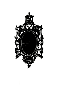 Mirror by Marcos Crane - Linoprint