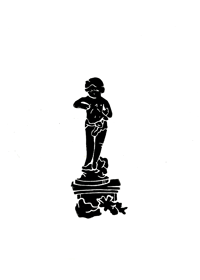 Statue by Marcos Crane - Linoprint