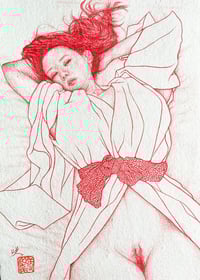 Image 3 of A-i (Love) / Original Colour Pencil Drawing