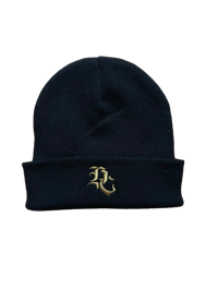 Image 1 of "GOLDEN MONO" BEANIE - BLACK