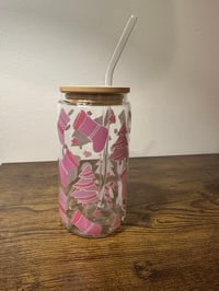 Pink Christmas cup
