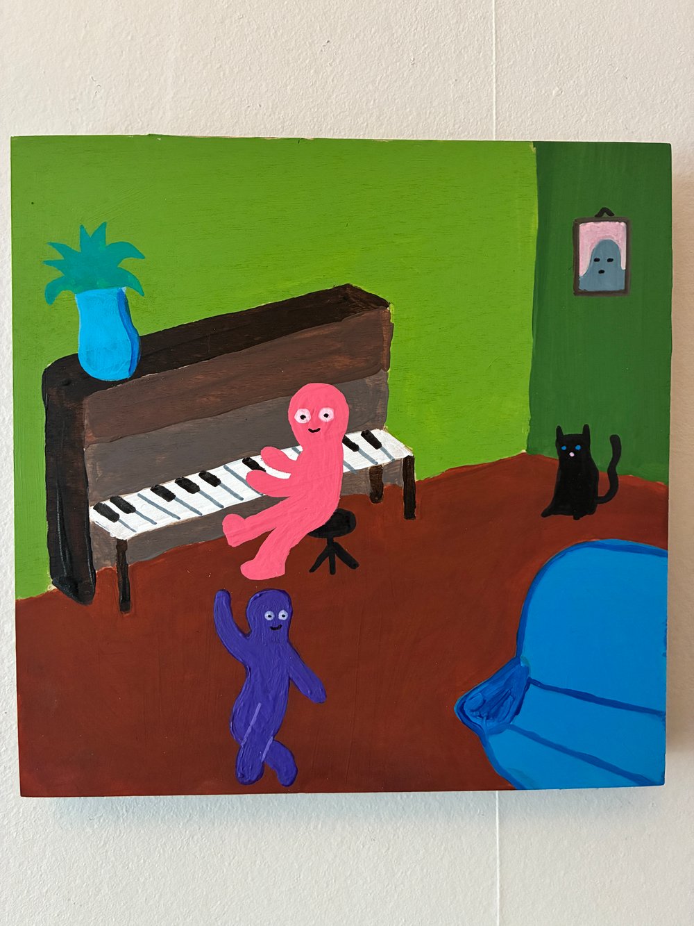 Tux and Fanny painting - Dancing Again