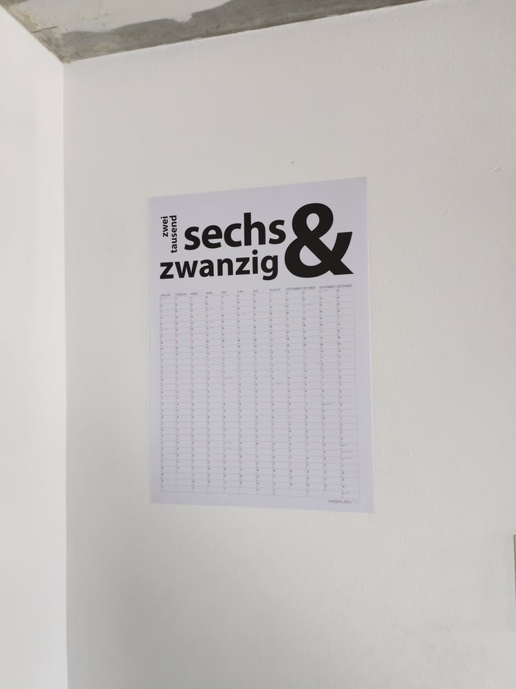 Image of Wandkalender A1 2026