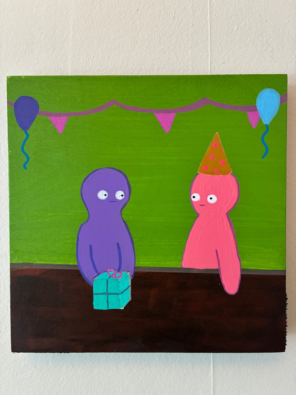 Tux and Fanny painting - Birthday Presence 