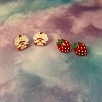 Cute Strawberry Girl Studs 