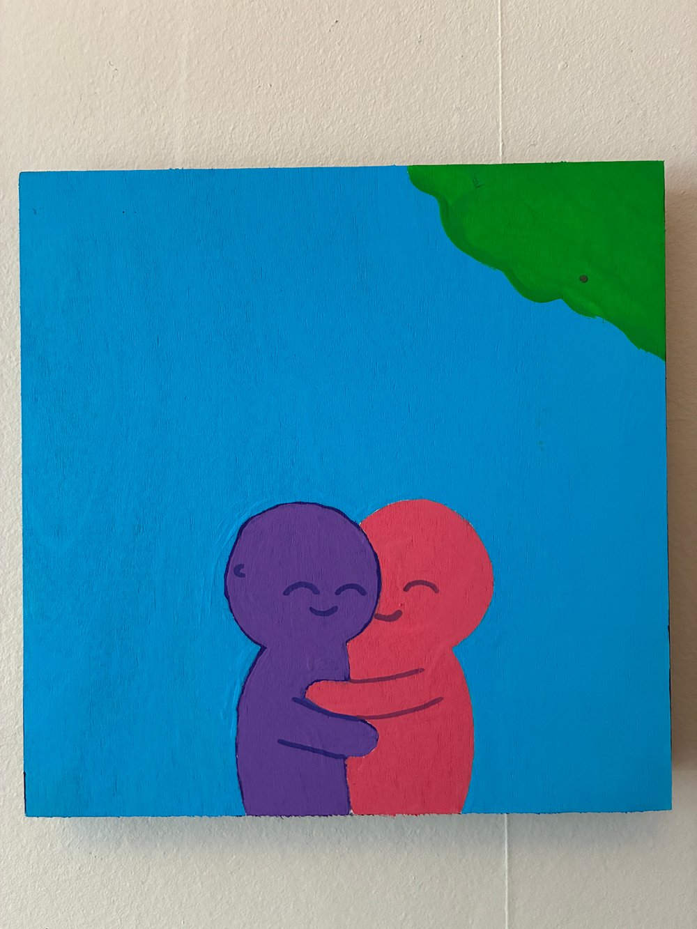 Tux and Fanny painting - hug