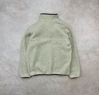 Image 3 of Patagonia Synchilla Snap-T Fleece Pullover Oatmeal Purple Medium Womens 