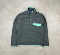 Image 1 of Patagonia Synchilla Snap-T Fleece Pullover Grey Mint Medium Mens 